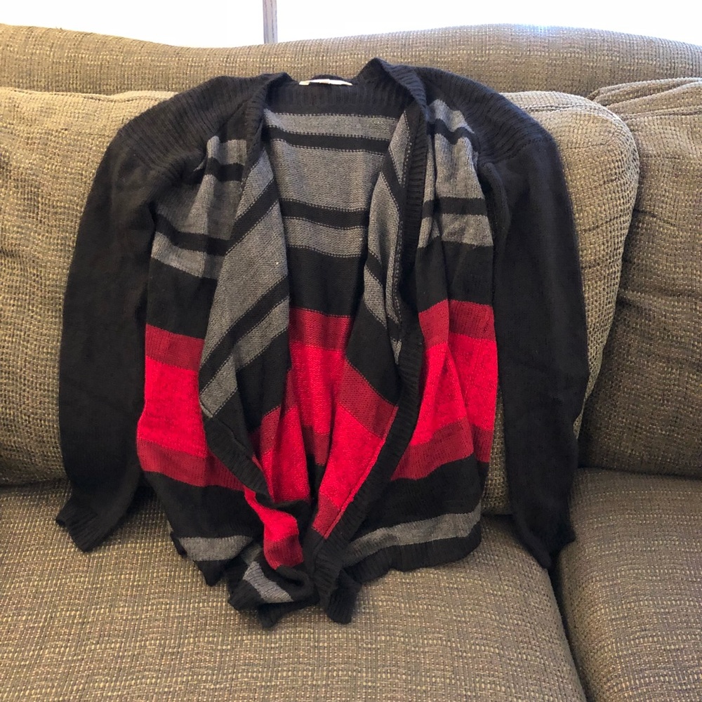 Striped Cardigan Sweater